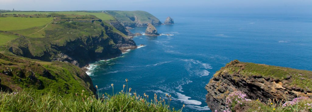 View from the Boscastle Coastwatch Station, enquire about booking a stay at Melbourne Cottage